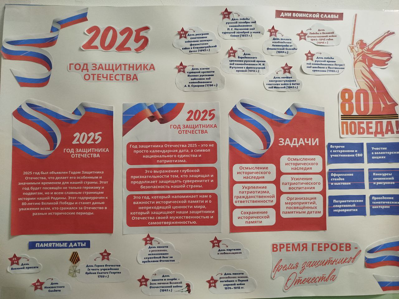 Стенд 2025 год Защитника Отечества 